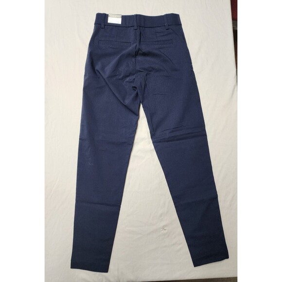 VIV Collection Women's Straight Fit Trouser Work Pants Navy Blue Size Small (A31 - Picture 2 of 8